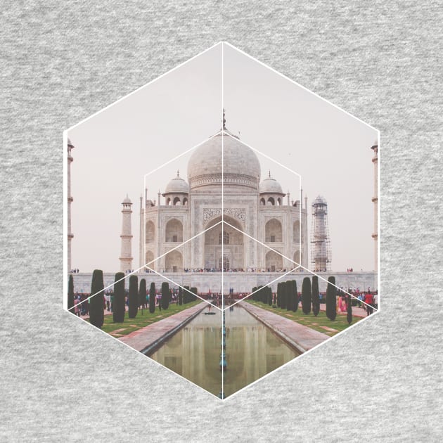 Taj Mahal India Geometric Photography by deificusArt